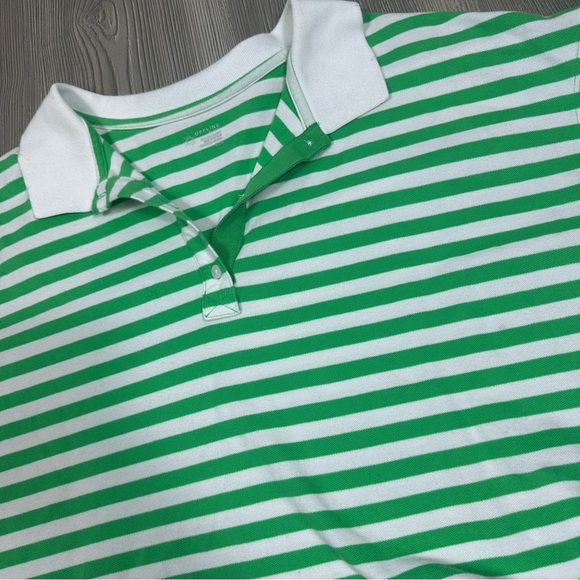 Offline by Aerie Cropped Striped Polo Distressed‎ Collar M - Picture 2 of 6
